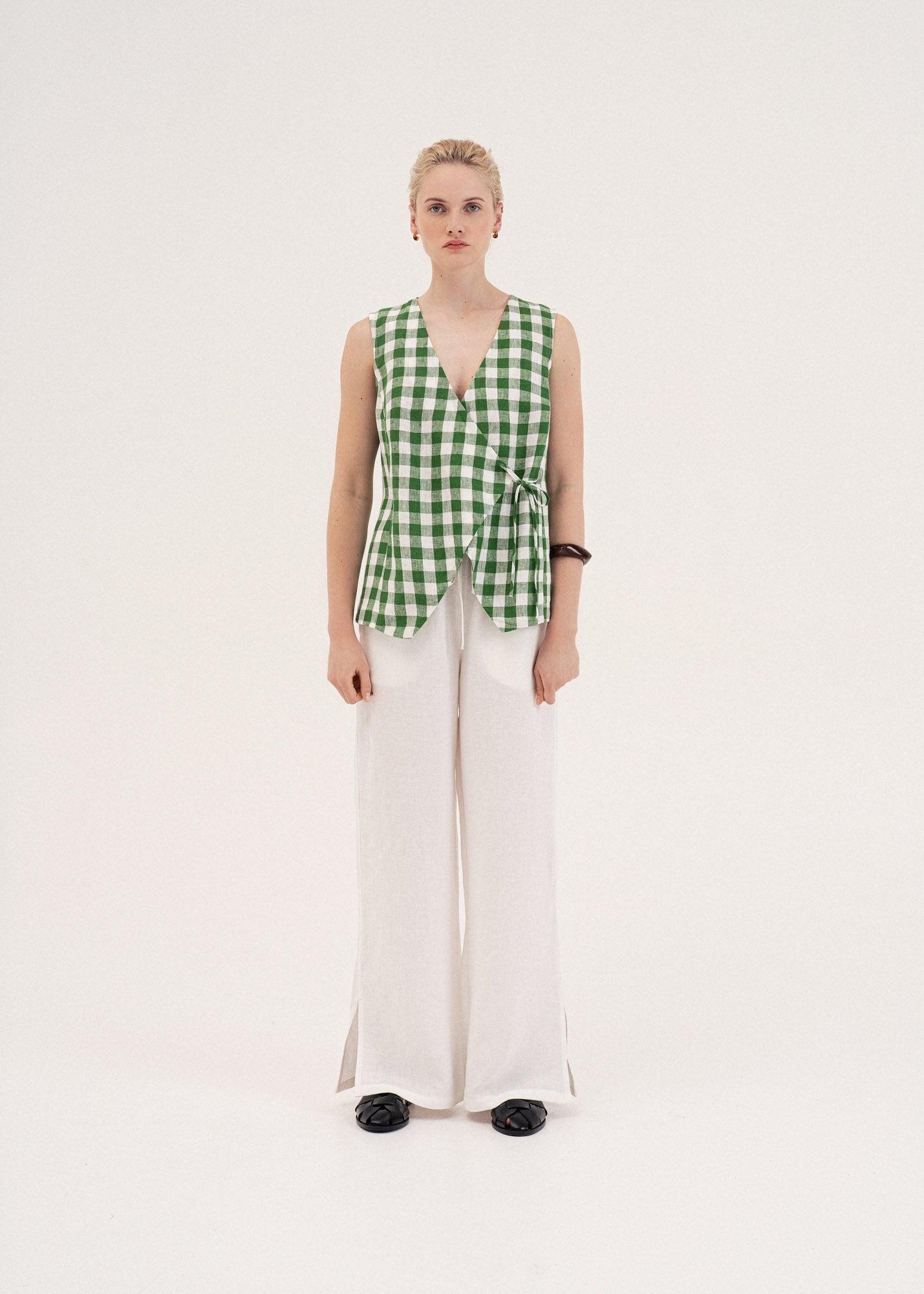 AmourLinen Linen dress Blanca sleeveless linen top Blanca sleeveless linen top