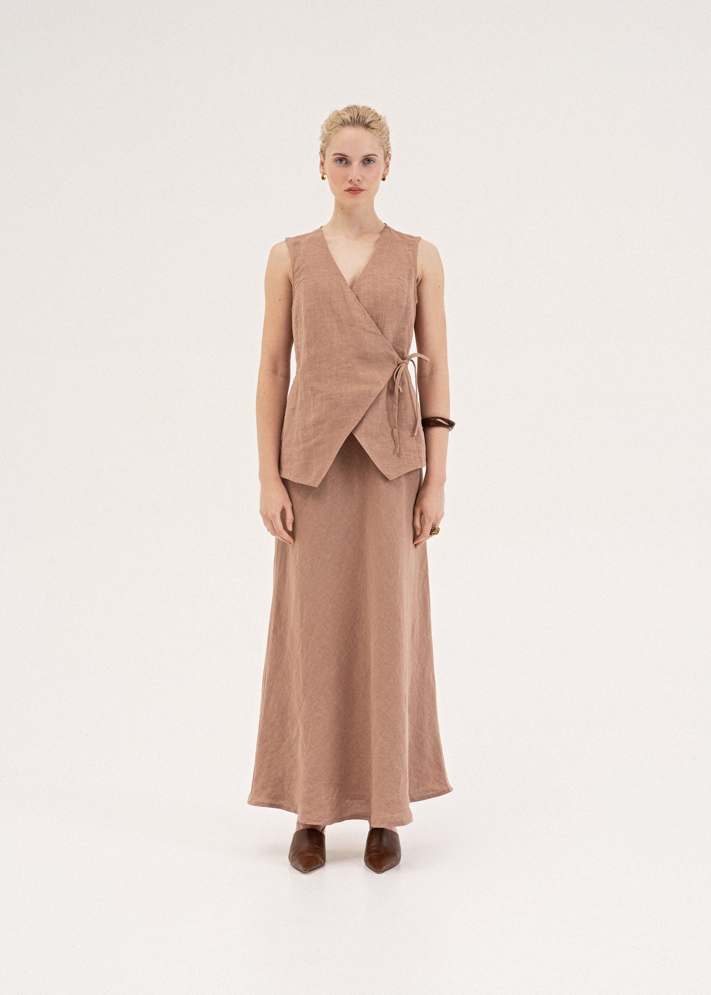 AmourLinen Linen dress Ciara linen slip skirt Ciara linen slip skirt