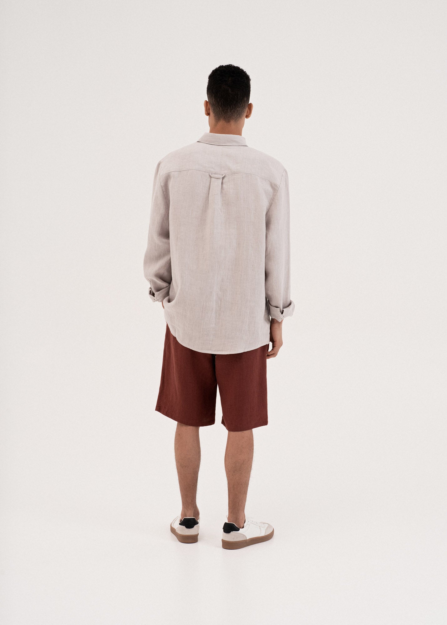 AmourLinen Linen shorts Classic linen shorts HERMES Classic linen shorts HERMES | AmourLinen | Linen Clothing