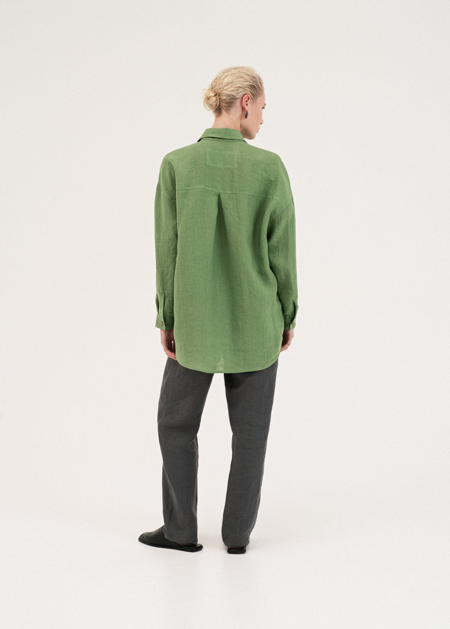 AmourLinen Linen shirt Molly oversized collar linen shirt Molly oversized collar linen shirt