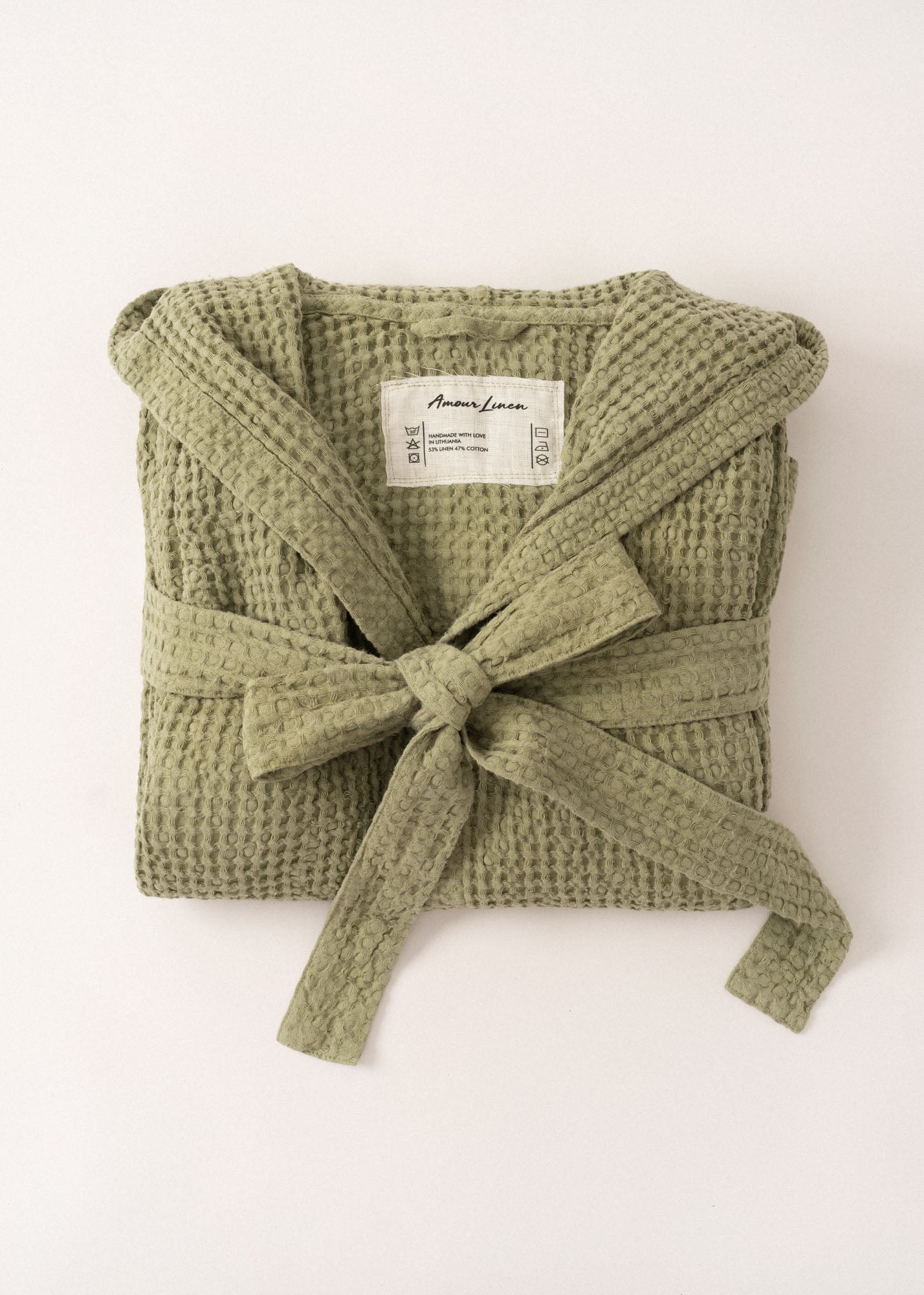 Peignoir en maille gaufrée